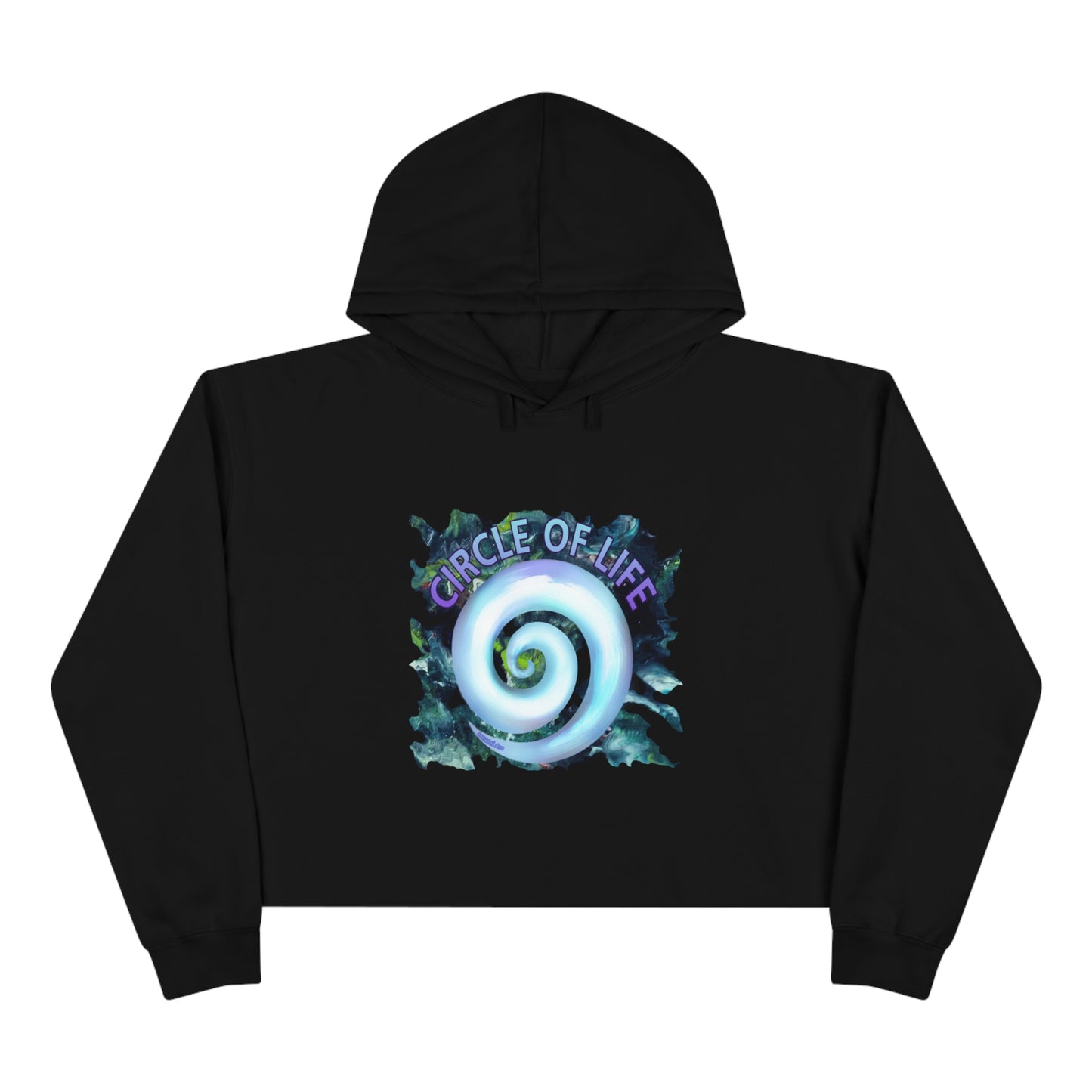 Crop Hoodie - Koru - Circle of life