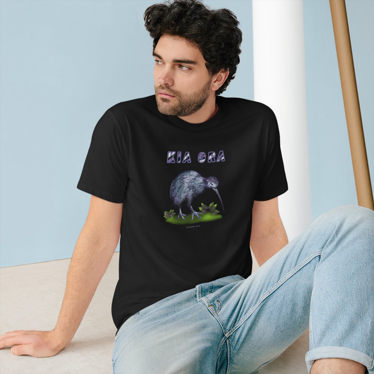 Unisex Organic Staple T-shirt - kiwi design