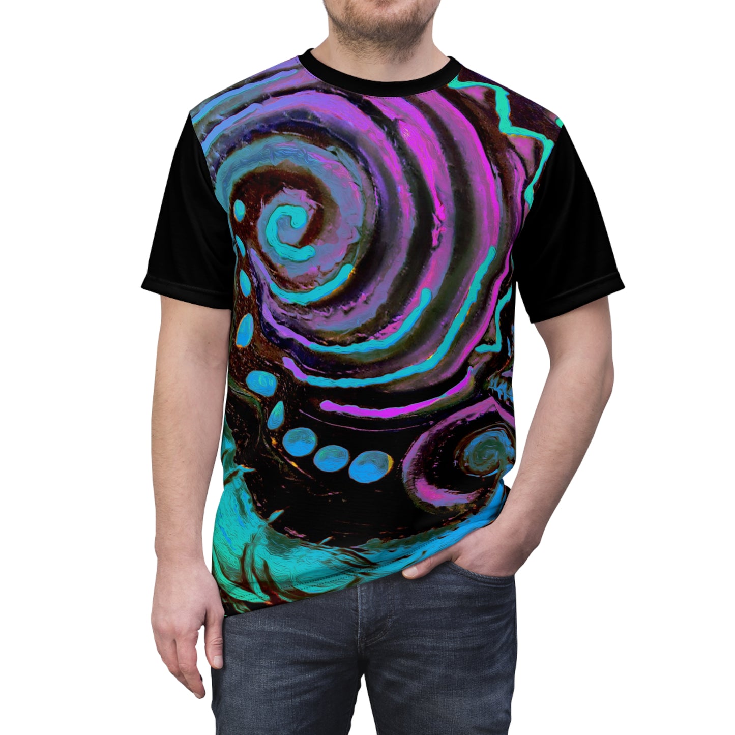 Unisex Tee (AOP) - koru design
