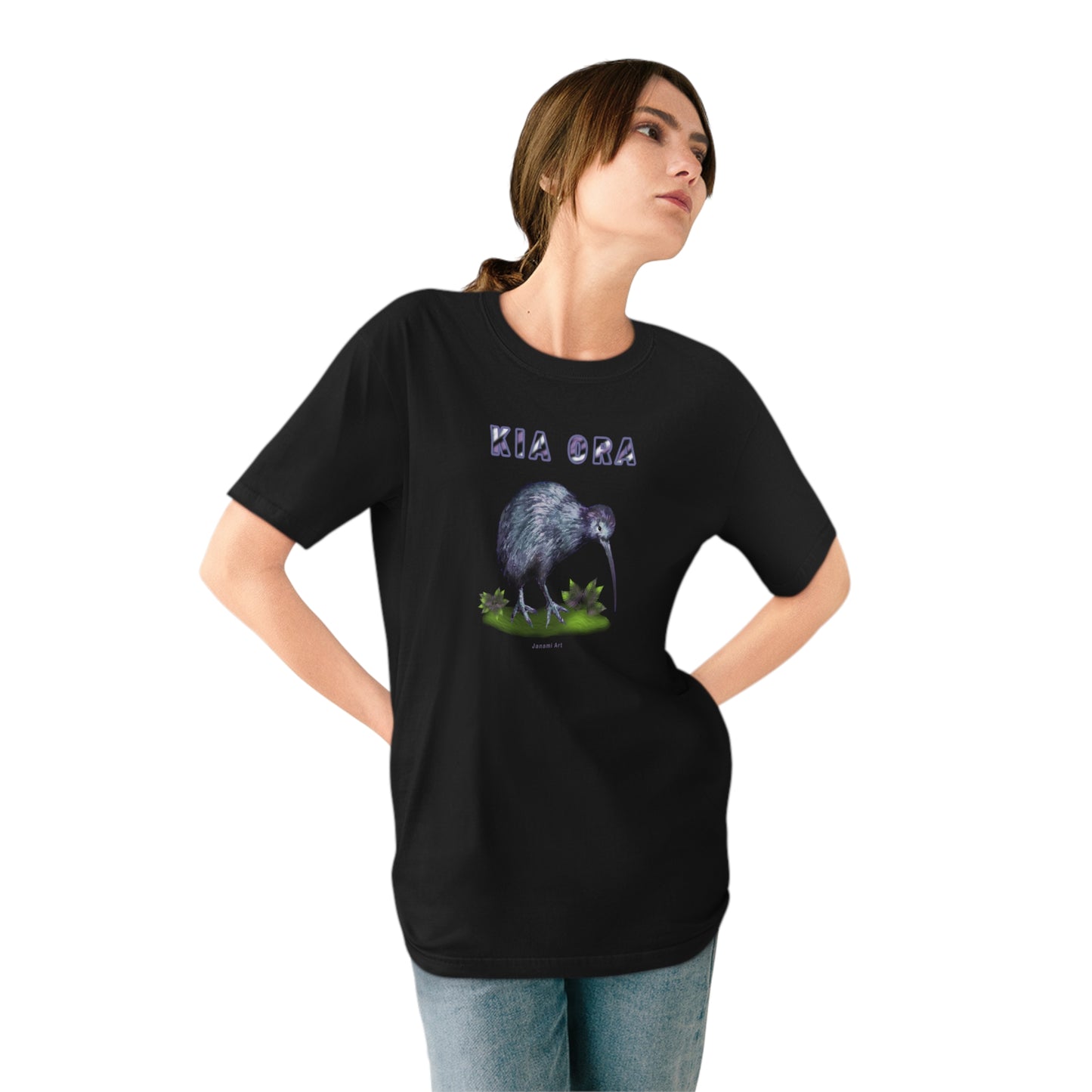Unisex Organic Staple T-shirt - kiwi design