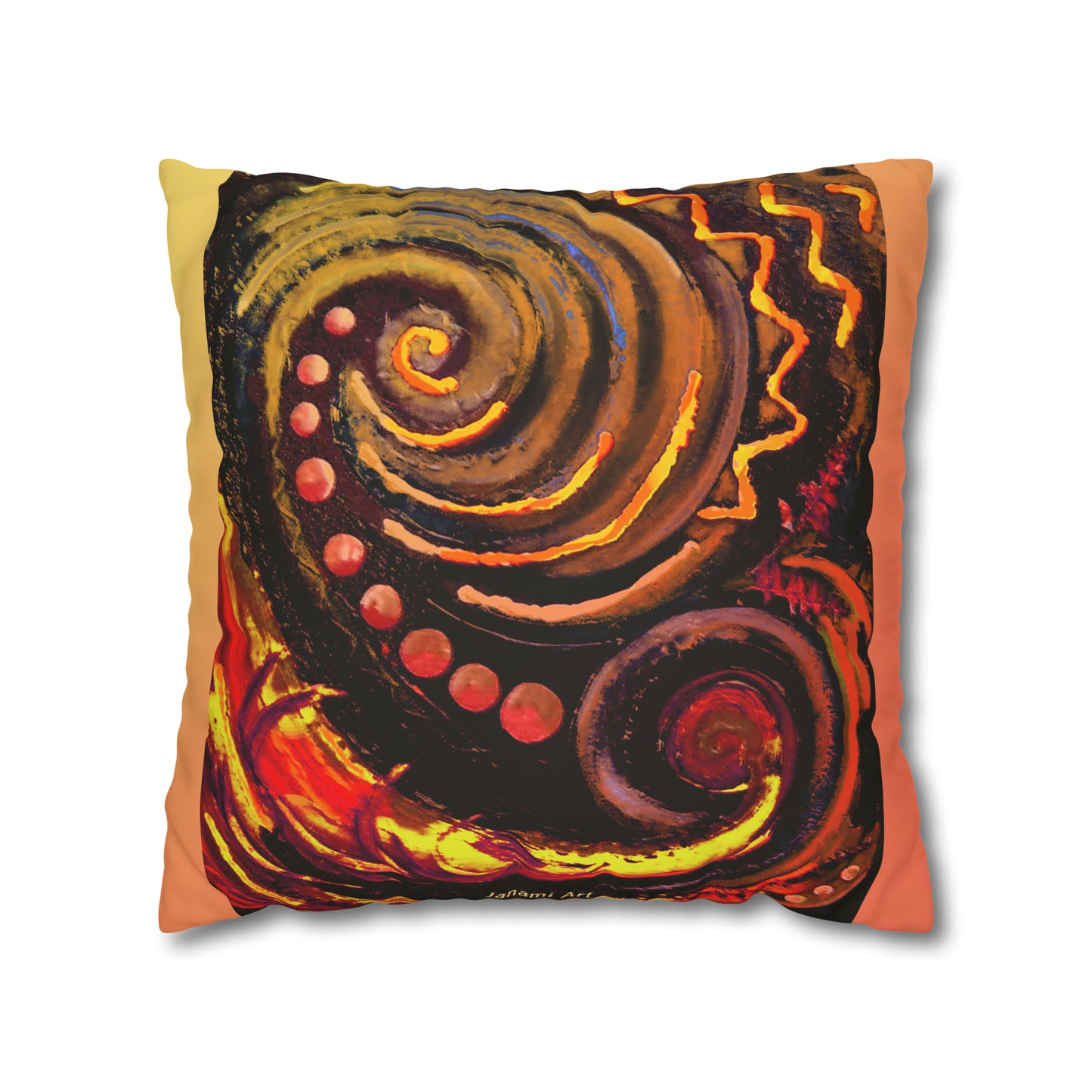 Pillowcase - koru orange design