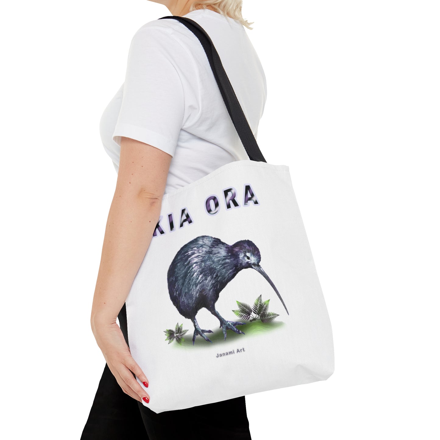 Tote Bag (AOP) - kiwi kia ora design