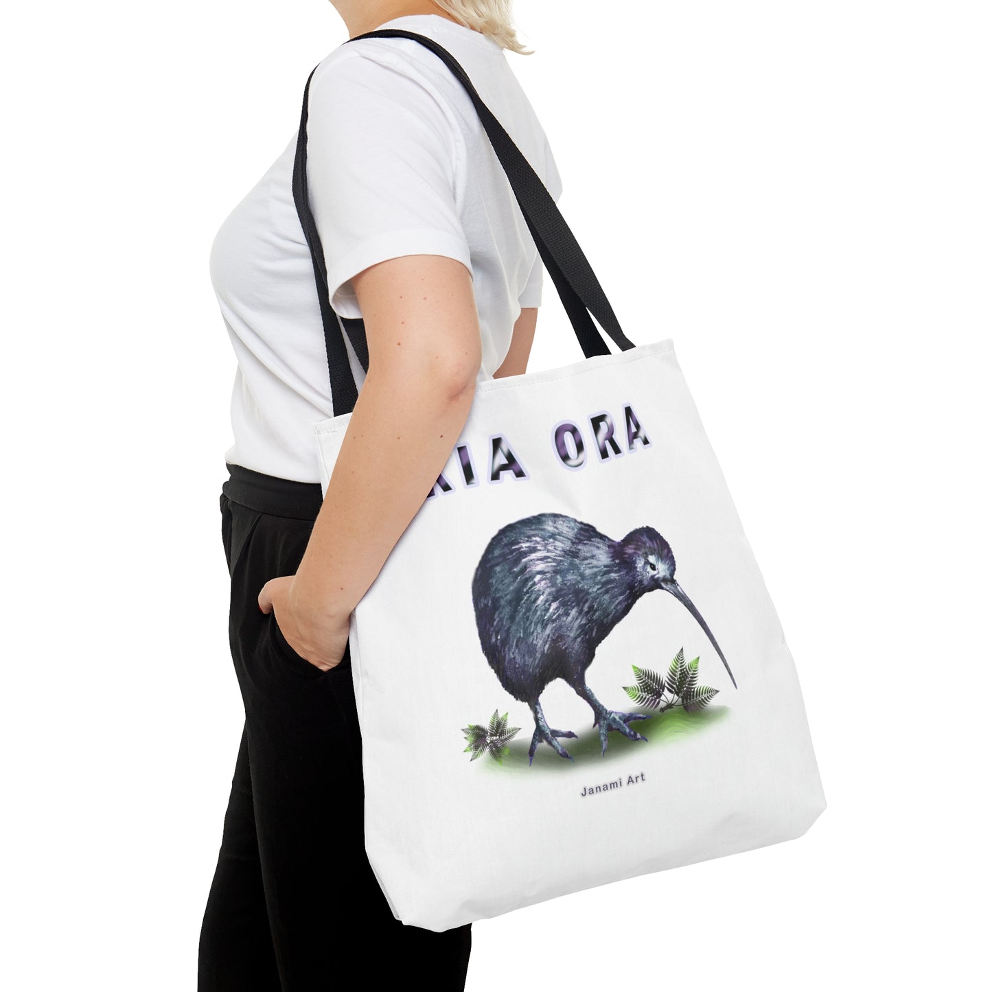 Tote Bag (AOP) - kiwi kia ora design