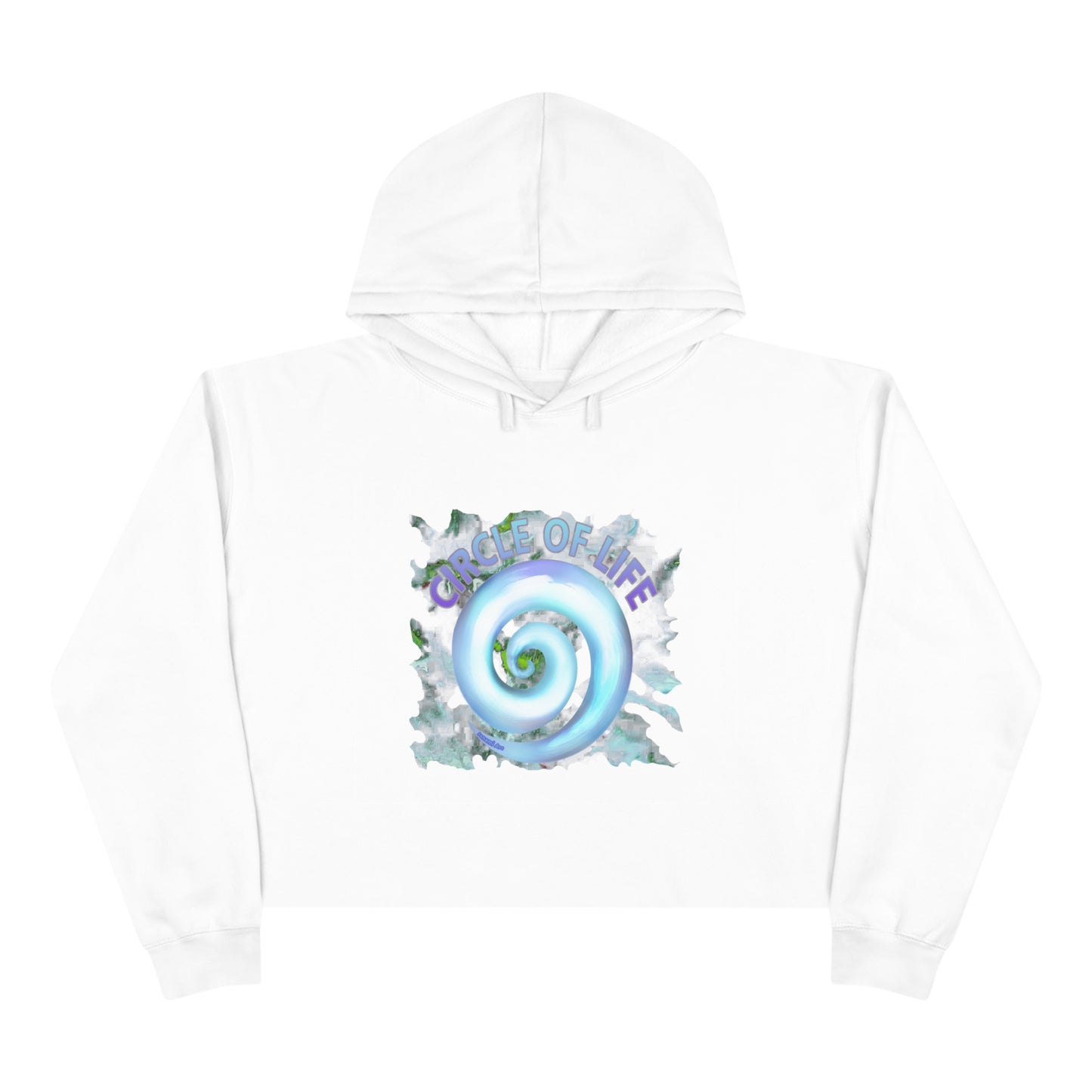 Crop Hoodie - Koru - Circle of life