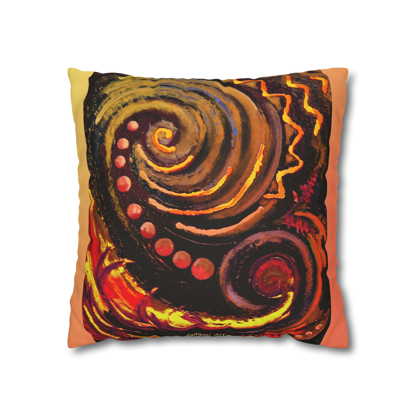 Pillowcase - koru orange design