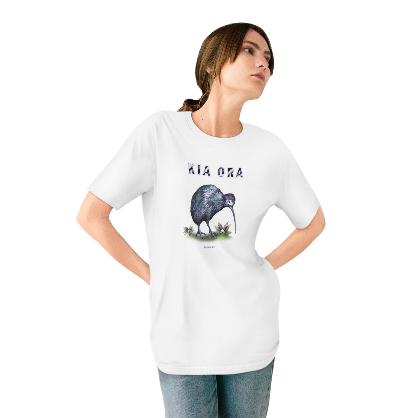 Unisex Organic Staple T-shirt - kiwi design