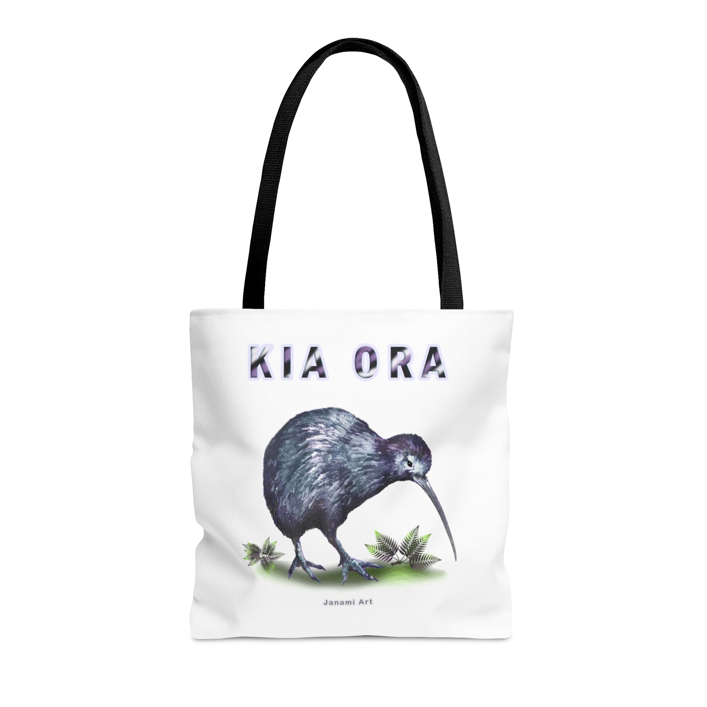 Tote Bag (AOP) - kiwi kia ora design