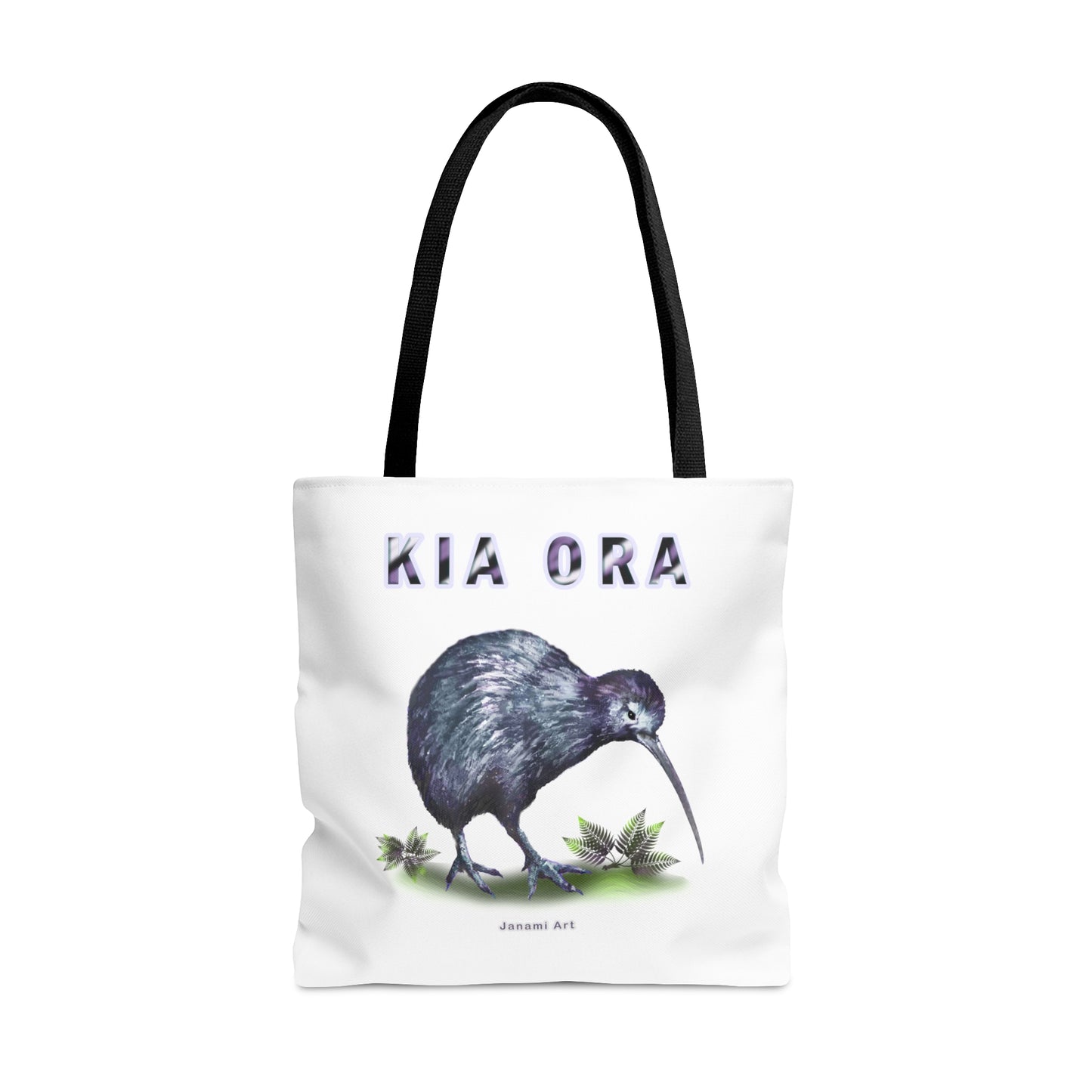 Tote Bag (AOP) - kiwi kia ora design
