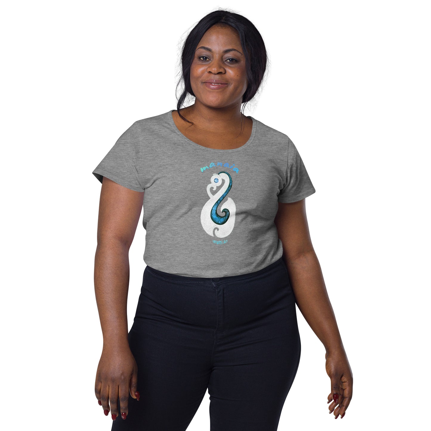 Women’s round neck tee - Manaia design