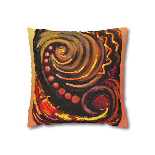 Pillowcase - koru orange design
