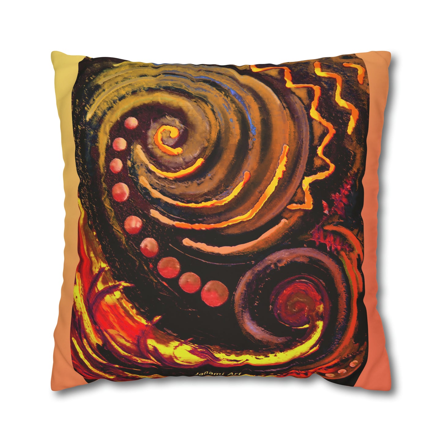 Pillowcase - koru orange design