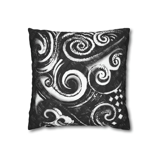 Pillowcase - koru black design