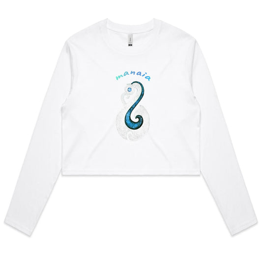 AS Colour - Women's Long Sleeve Crop Tee - Manaia