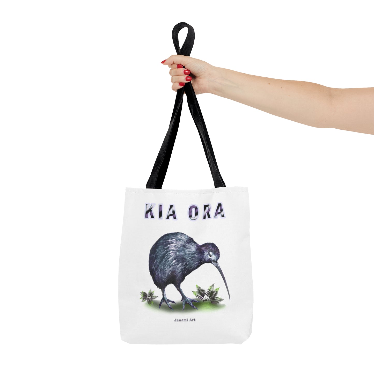 Tote Bag (AOP) - kiwi kia ora design
