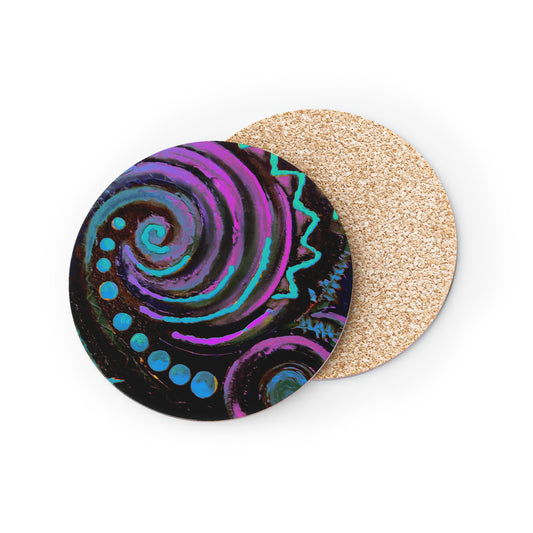 Coasters - koru design - sold separately or as a 4-piece set