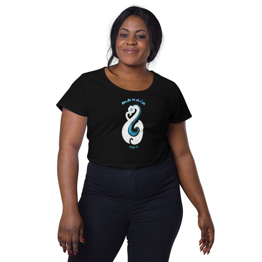 Women’s round neck tee - Manaia design